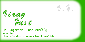 virag hust business card